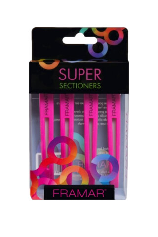 Framar Elastic Sectioning Clips Pink