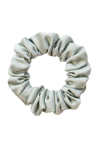 MURU Úzká Saténová Scrunchie gumička - Mentolová Matná