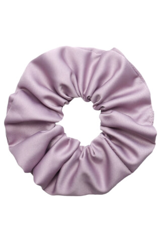MURU Veľká Saténová Scrunchie gumička - Lila Matná