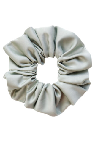 MURU Veľká Saténová Scrunchie gumička - Mentolová Matná