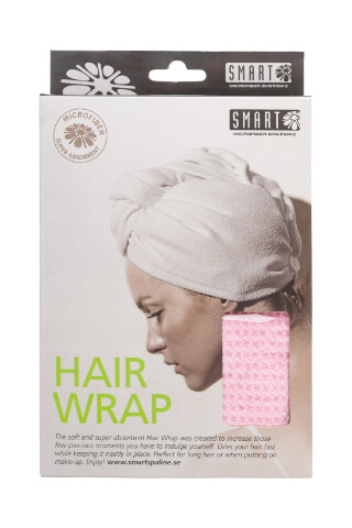 Smart SPA Vlasový Turban Waffle Ružový