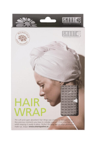 Smart SPA Vlasový Turban Waffle Šedohnedý
