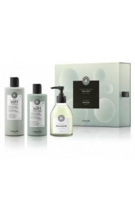 Maria Nila True Soft dárková sada šampon 350 ml + kondicionér 300 ml + tekuté mýdlo Meadow 300 ml