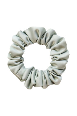 MURU Úzká Saténová Scrunchie gumička - Mentolová Matná