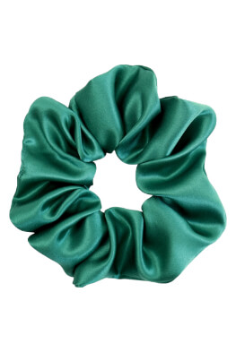MURU Veľká Hodvábna Scrunchie Gumička - Zelená