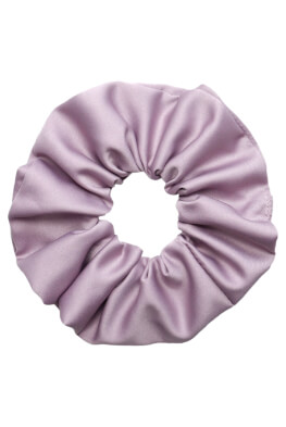 MURU Veľká Saténová Scrunchie gumička - Lila Matná