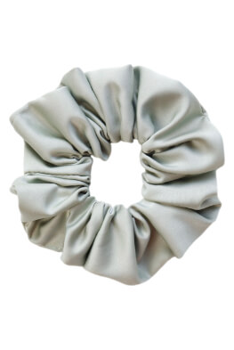 MURU Veľká Saténová Scrunchie gumička - Mentolová Matná