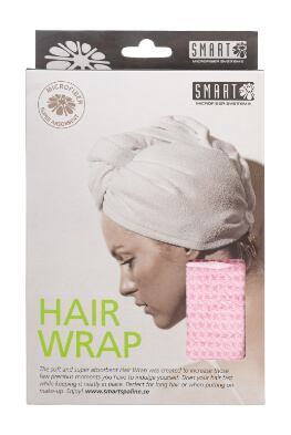 Smart SPA Vlasový Turban Waffle Ružový