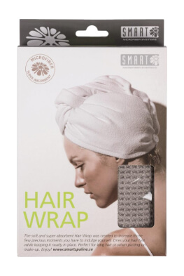Smart SPA Vlasový Turban Waffle Šedohnědý
